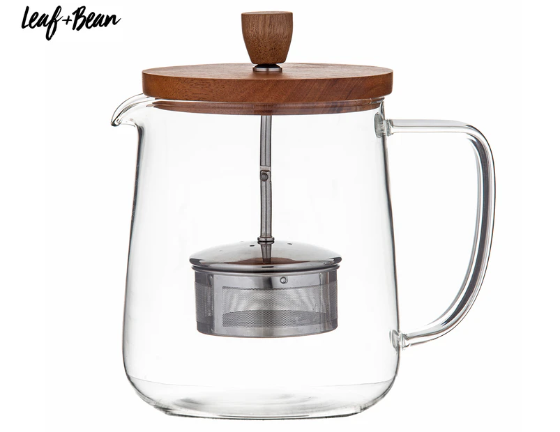 Leaf & Bean 1.2L Naples Teapot with Acacia Lid & Infuser