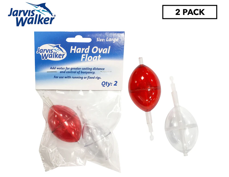 Jarvis Walker Hard Oval Large Fishing Float 2-Pack