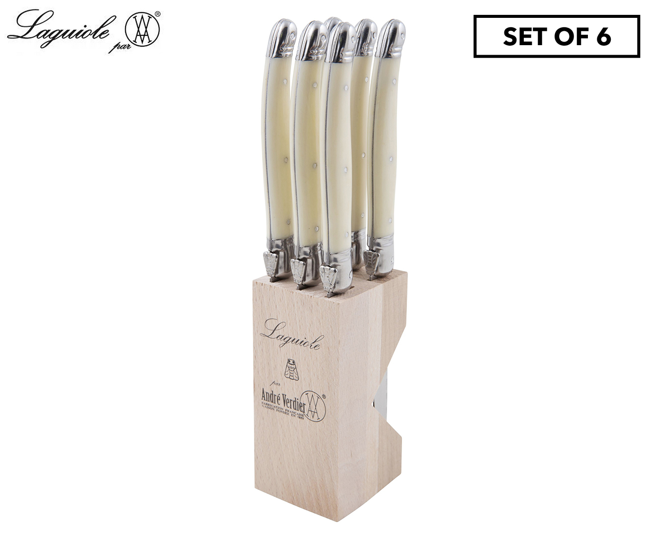 Lou Laguiole Louis Steak Knives, Set of 6