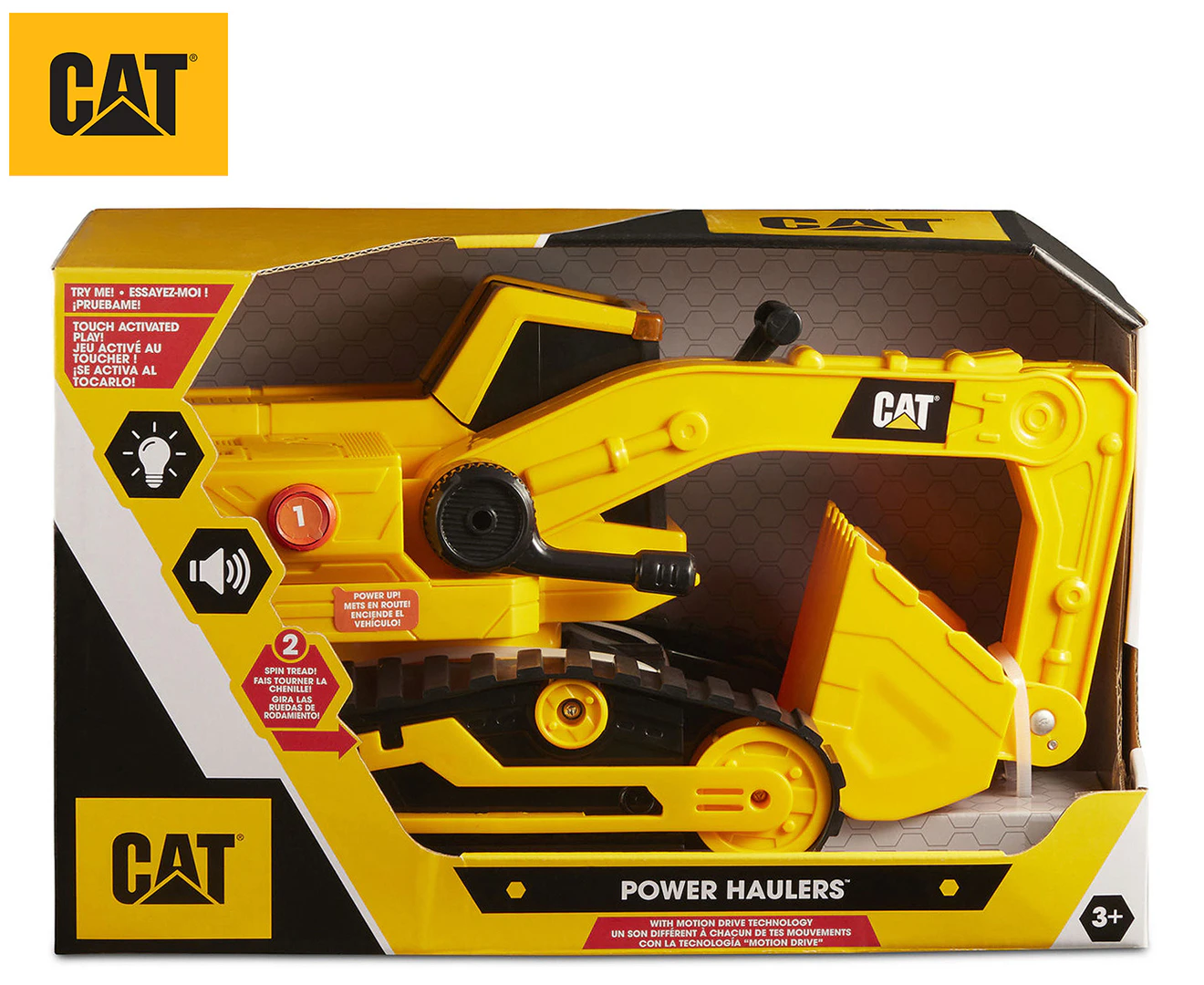 CAT 12" Construction Power Haulers Excavator Digger Kids/Children Play Toy 3+