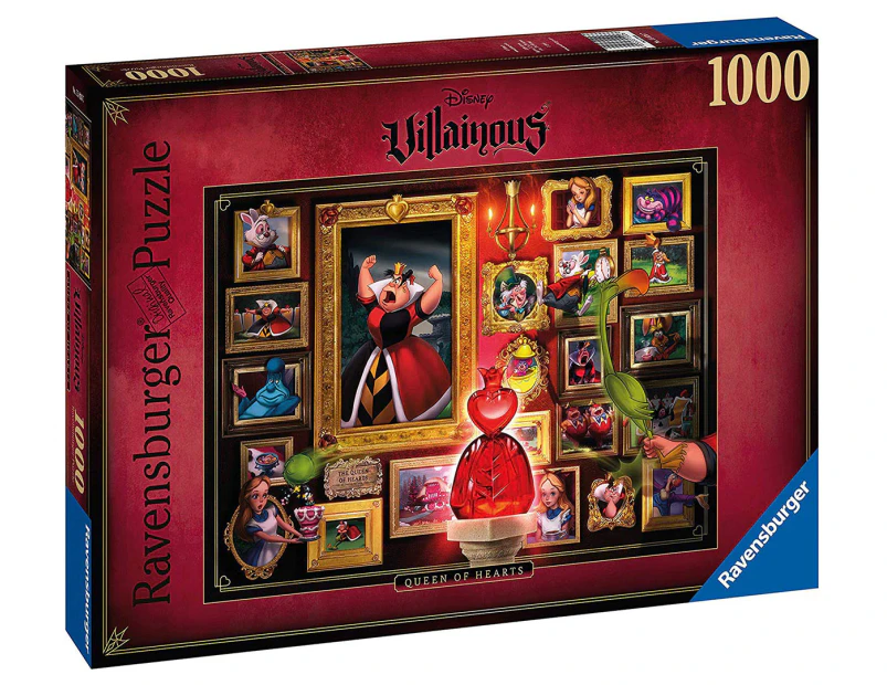 Ravensburger 1000-Piece Disney Villainous: Queen of Hearts Jigsaw Puzzle