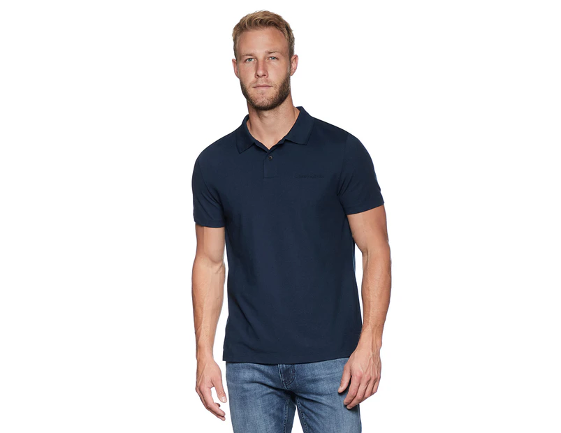 Calvin Klein Jeans Men's Pique Polo Tee / T-Shirt / Tshirt - Submerge
