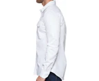 Calvin Klein Jeans Men's One Pocket Slim Fit Shirt - White