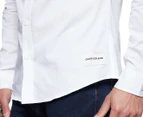 Calvin Klein Jeans Men's One Pocket Slim Fit Shirt - White
