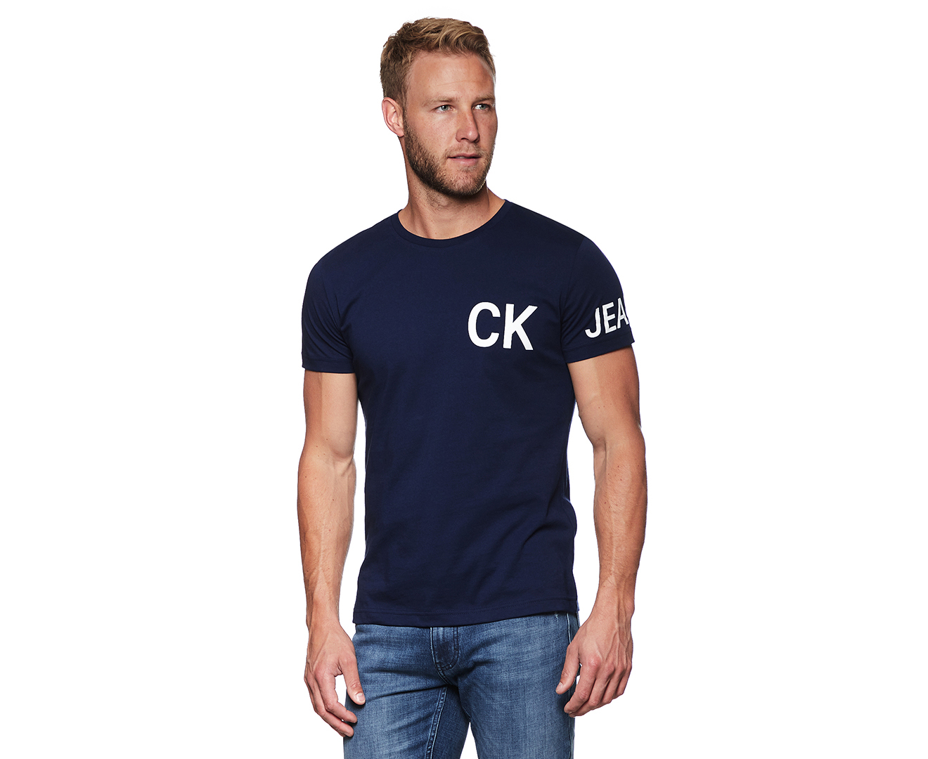 Calvin Klein Jeans Men's CKJ On Sleeve Slim Fit Tee / T-Shirt / Tshirt ...