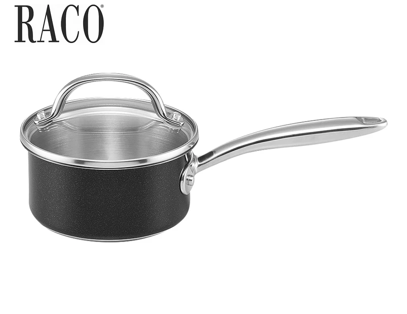 Raco 16cm Luminescence Saucepan w/ Lid - Black/Silver