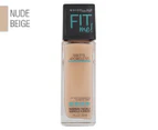 Maybelline Fit Me! Matte + Poreless Liquid Foundation 30mL - Nude Beige