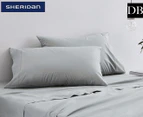 Sheridan Classic Percale Double Bed Sheet Set - Iron Grey