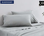 Sheridan Classic Percale Queen Bed Sheet Set - Iron Grey