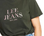 Lee Women's Classic Crew Tee / T-Shirt / Tshirt - Emerald