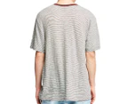 Lee Men's Relax Crew Tee / T-Shirt / Tshirt - Tompkins Stripe