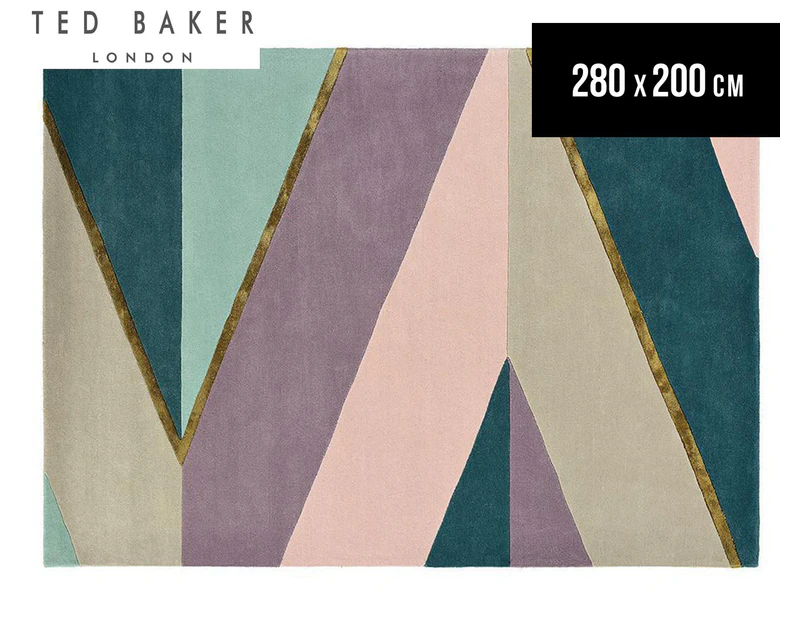 Ted Baker 280x200cm Sahara Rug - Pink Geo