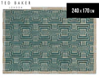 Ted Baker 240x170cm Kinmo Rug - Green Geo