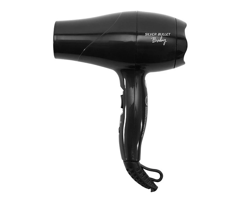 Silver Bullet Baby Travel Hair Dryer Black