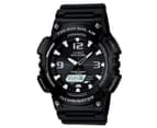 Casio Men's 52mm AQS810W-1A Tough Solar Resin Watch - Black/White 1