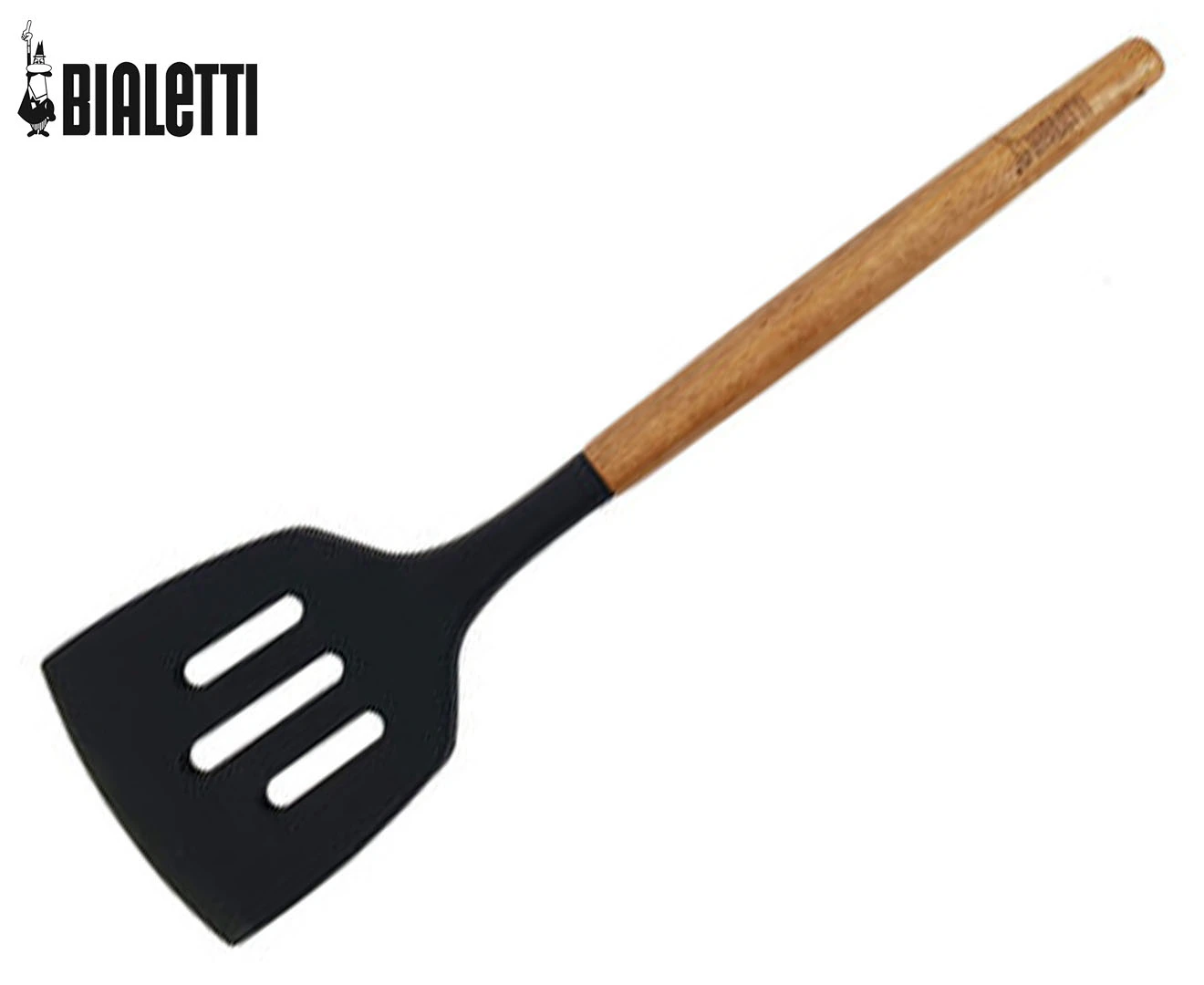 Bialetti 32cm St. Clare Acacia Handle Silicone Slotted Lifter