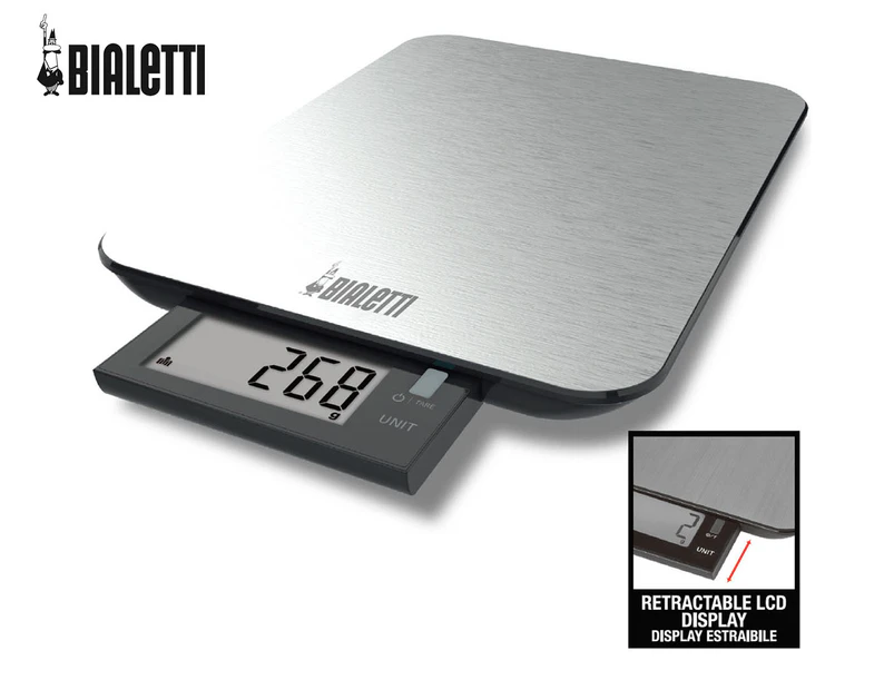 Bialetti 10kg Capacity Stainless Steel Digital Kitchen Scale