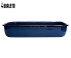 Bialetti 36x22x7cm Enamel Rectangular Roasting Pan - Blue