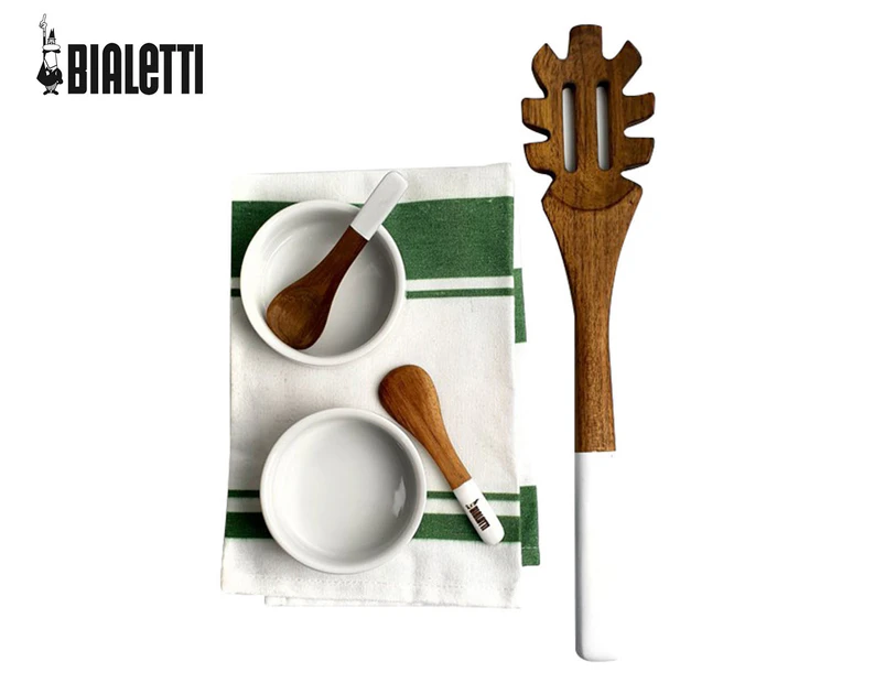 Bialetti 7-Piece Acacia Pasta Set