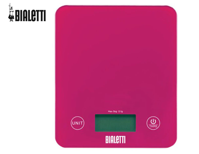 Bialetti 5kg Capacity Rectangular Digital Kitchen Scale - Fuchsia
