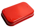 Bialetti 40x25x7.5cm Enamel Rectangular Roasting Pan - Red