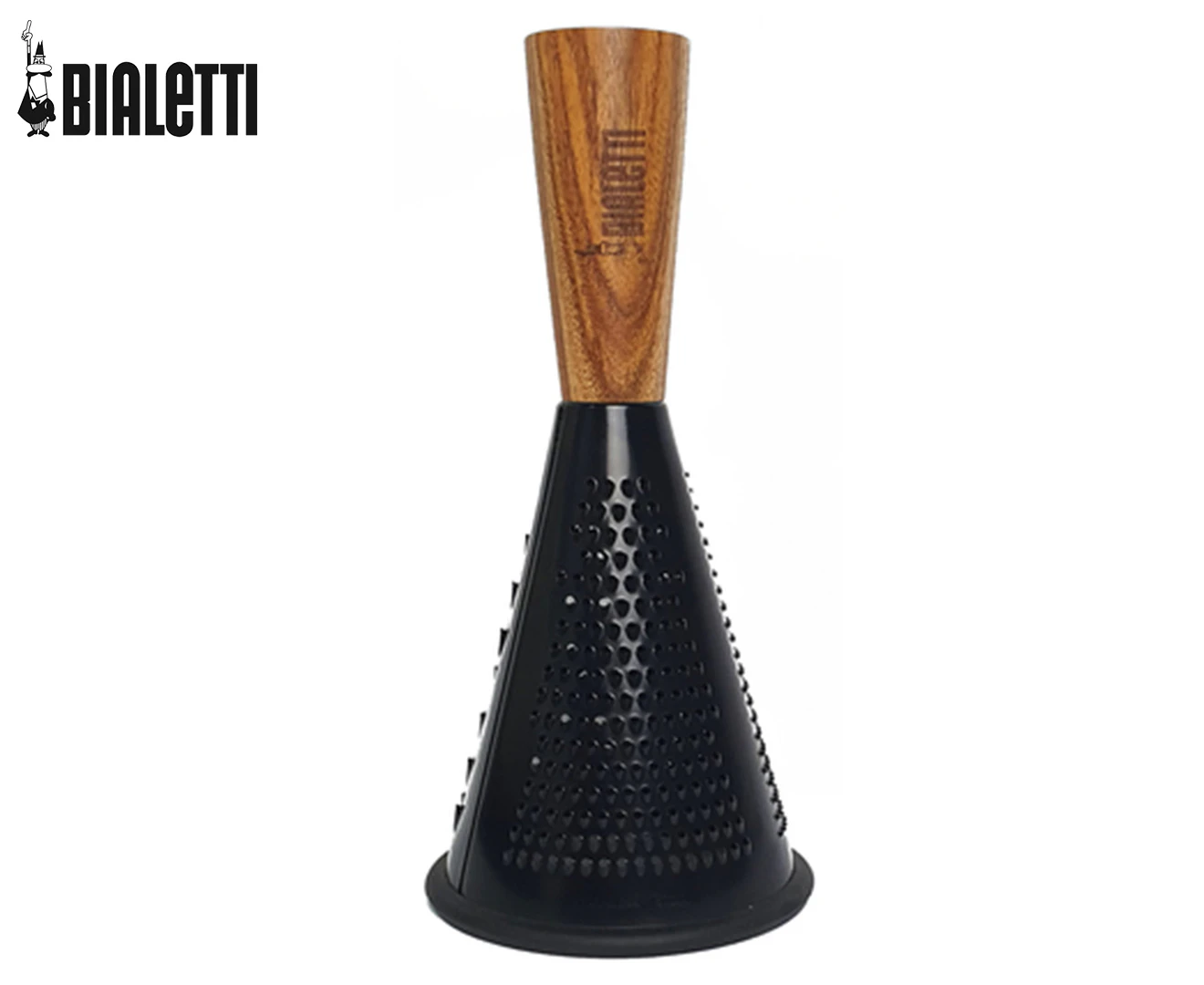 Bialetti 25cm Stainless Steel Non-Slip Cone Grater