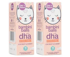 2 x Keep It Cleaner Bambini Balls w/ DHA Coconut & Cherry 75g