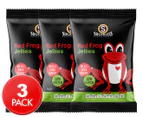 3 x Sugarless Confectionery Red Frog Jellies Strawberry 70g