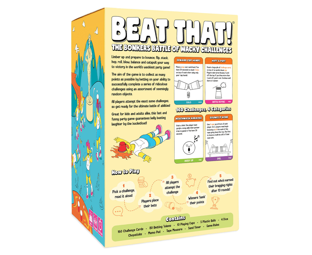 Gutter Games Beat That! - The Bonkers Battle of Wacky Challenges - Family  Party Game for Kids & Adults - Card and Board Games for Families - Great