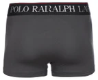 Polo Ralph Lauren Men's Cooling Microfiber Trunks - Charcoal Grey/Royal Blue/Polo Black