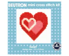 Beutron Heart Mini Cross Stitch Beginners Kit