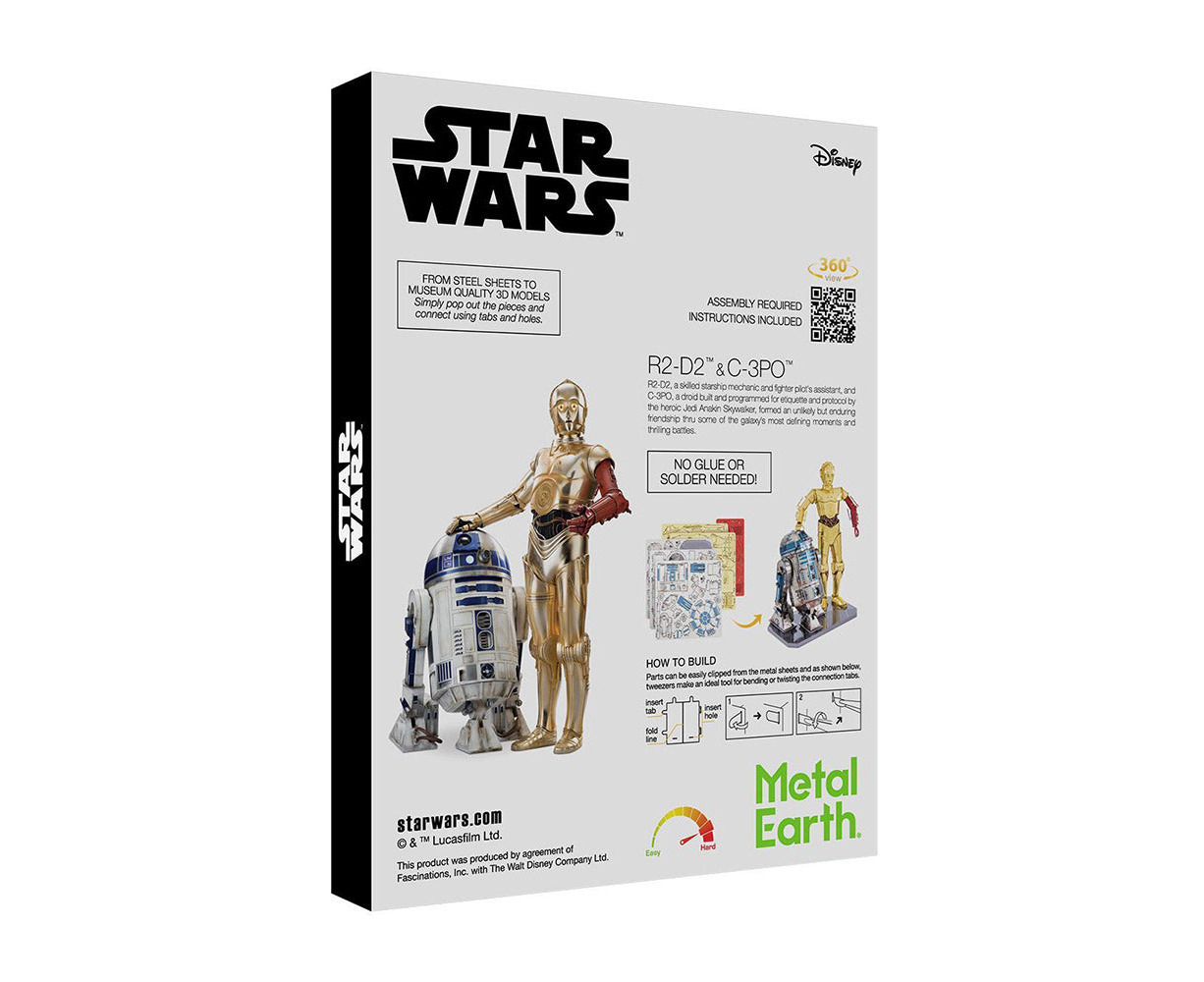 Star Wars R2-D2 & C-3PO Metal Model Kit | Metal Earth | M.catch.com.au