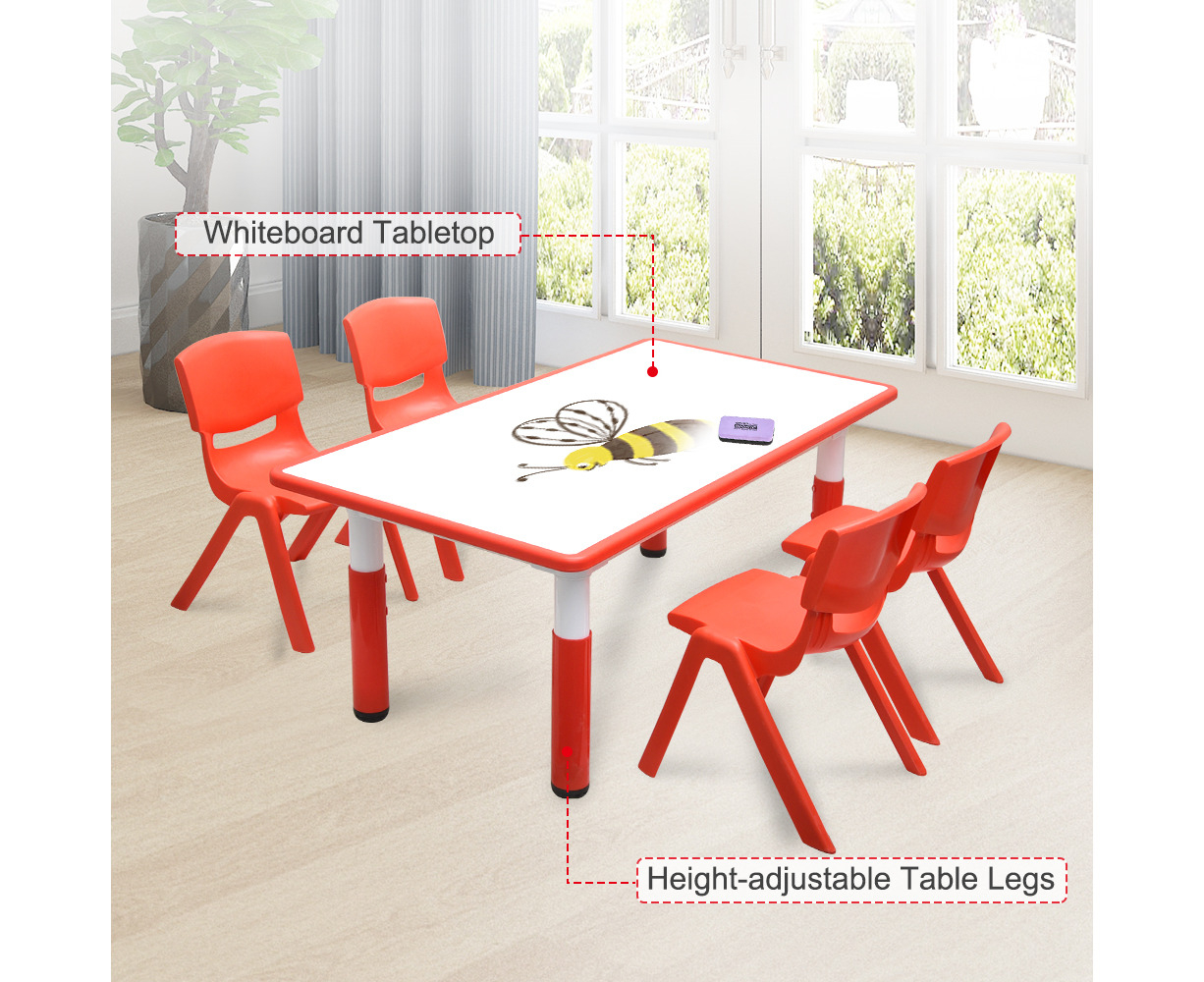 Whiteboard table and online chairs