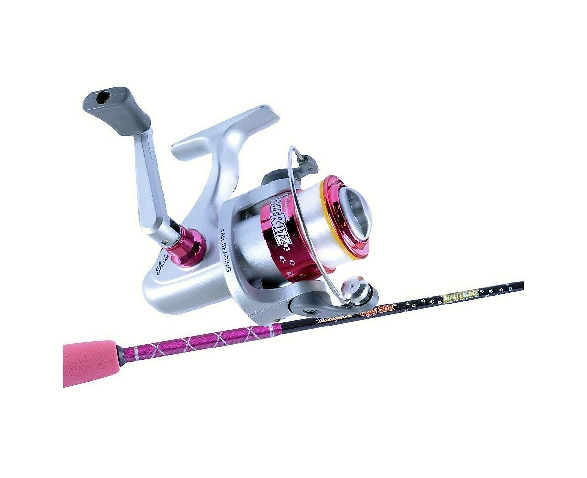 Ugly Stik 3'9 Tackle Ratz Pink Kids Rod & Reel Combo-1 Pce-Spooled With  Line
