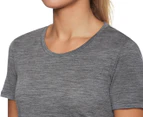 Icebreaker Women's TechLite Tee / T-Shirt / Tshirt - Grey Heather