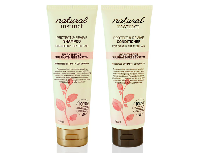 Natural Instinct Protect & Revive Shampoo & Conditioner Pack 250ml