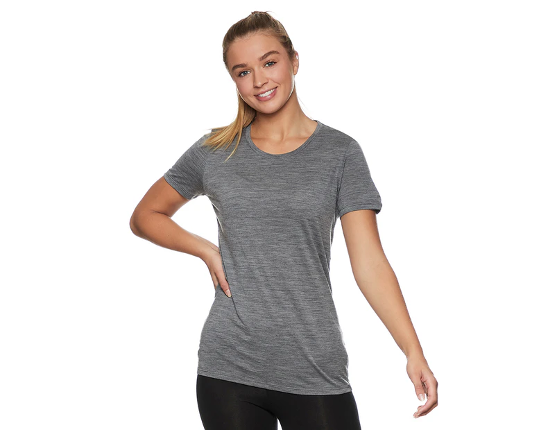 Icebreaker Women's TechLite Tee / T-Shirt / Tshirt - Grey Heather