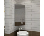 Bathroom Mirror Cabinet Vanity Shaving Storage Wall Hung 350x670mm