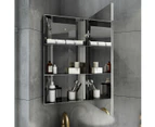 Bathroom Mirror Cabinet Vanity Shaving Storage Wall Hung 350x670mm