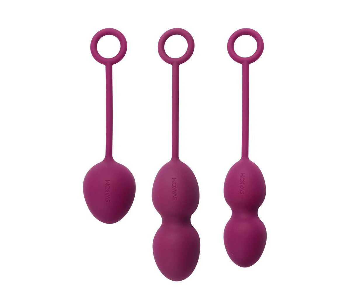 SVAKOM Nova Kegal Vaginal Relaxation Improving PC Muscle Exercise Ball Set - Purple