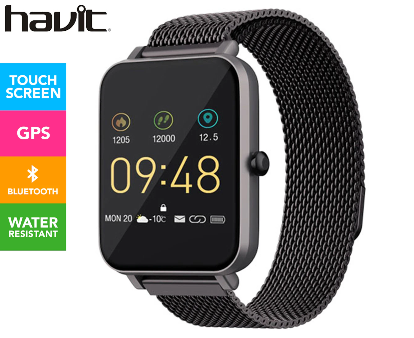 Havit H1103A Touch Screen Business / Smart Watch - Black