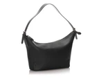 Burberry Preloved Leather Shoulder Bag Women Black - Designer - Pre-Loved