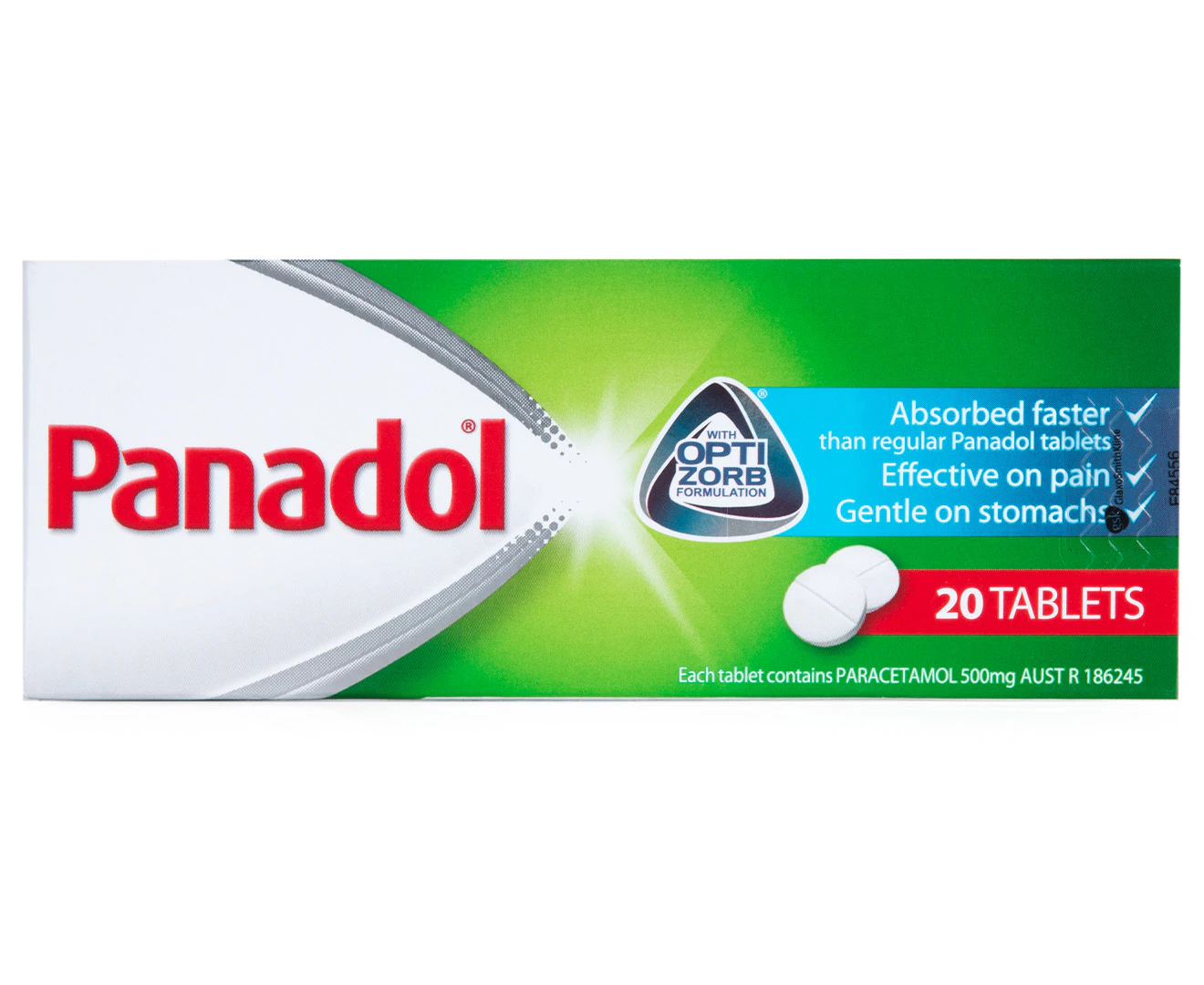 Panadol Optizorb Paracetamol 500mg Pain Relief Tablets 20 Pack