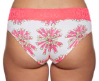 Bonds Women's Match-Its Bikini Brief - Merry Everything/Pink