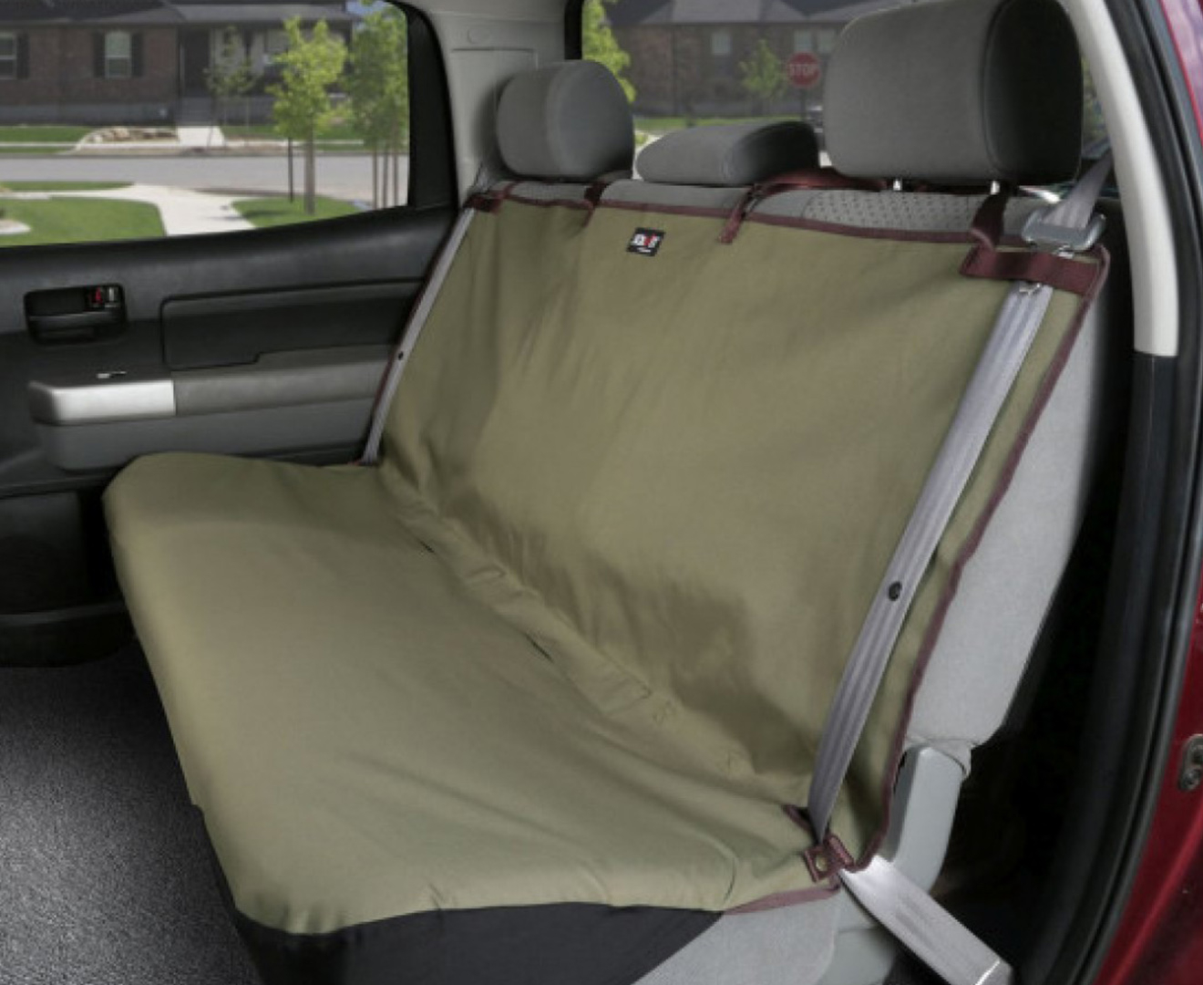 Sleeping Lamb Kick Mat Seat Back Protectors with PVC Pockets Seat Covers for Car Backseat 2-Black 2 Pack 