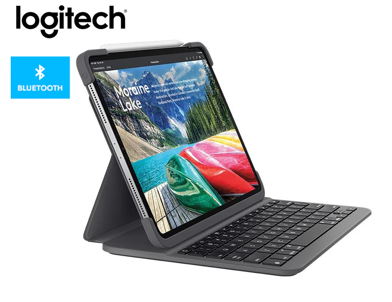 Logitech Slim Folio Pro Keyboard Case For iPad Pro 11-Inch - Black