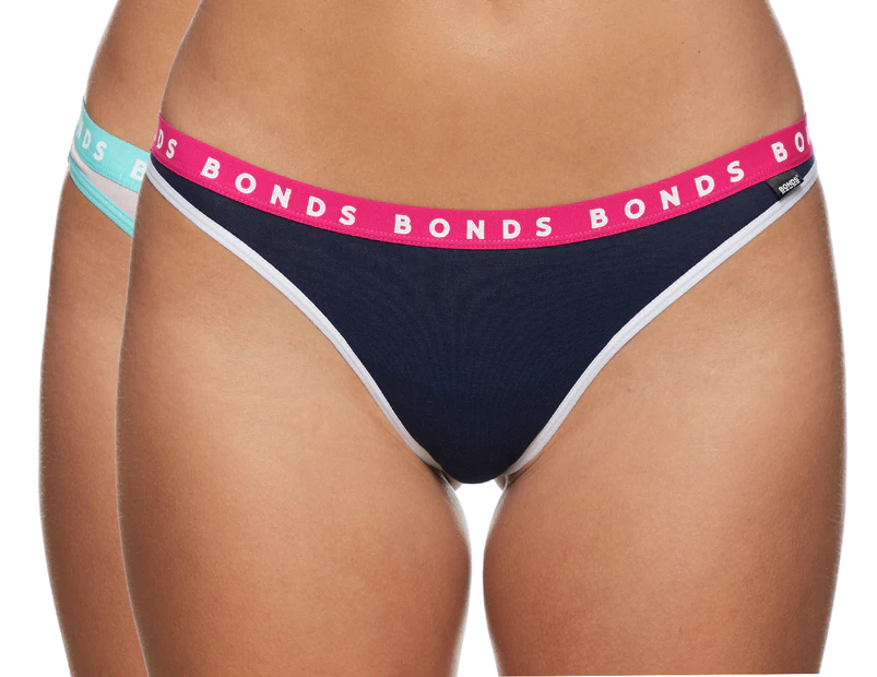 Bonds Ladies WRET RFD Crimson Pink Icons Microfibre Gee G String Brief Size  8