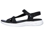 Skechers Women's On The GO 600 Brilliance Sandal Shoes - Black/White