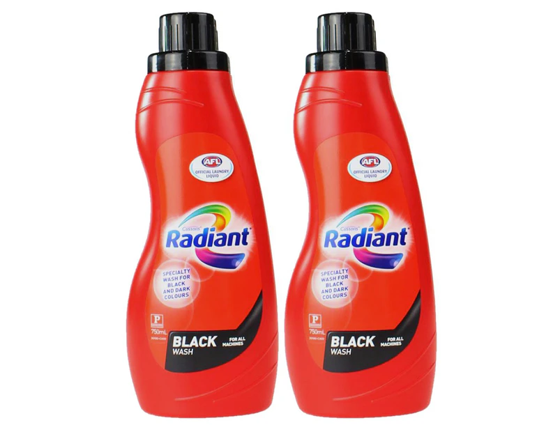 2 x Radiant Liquid Specialty Black Wash 750mL
