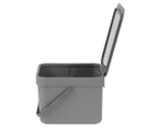 Brabantia 6L Sort & Go Waste Bin - Grey